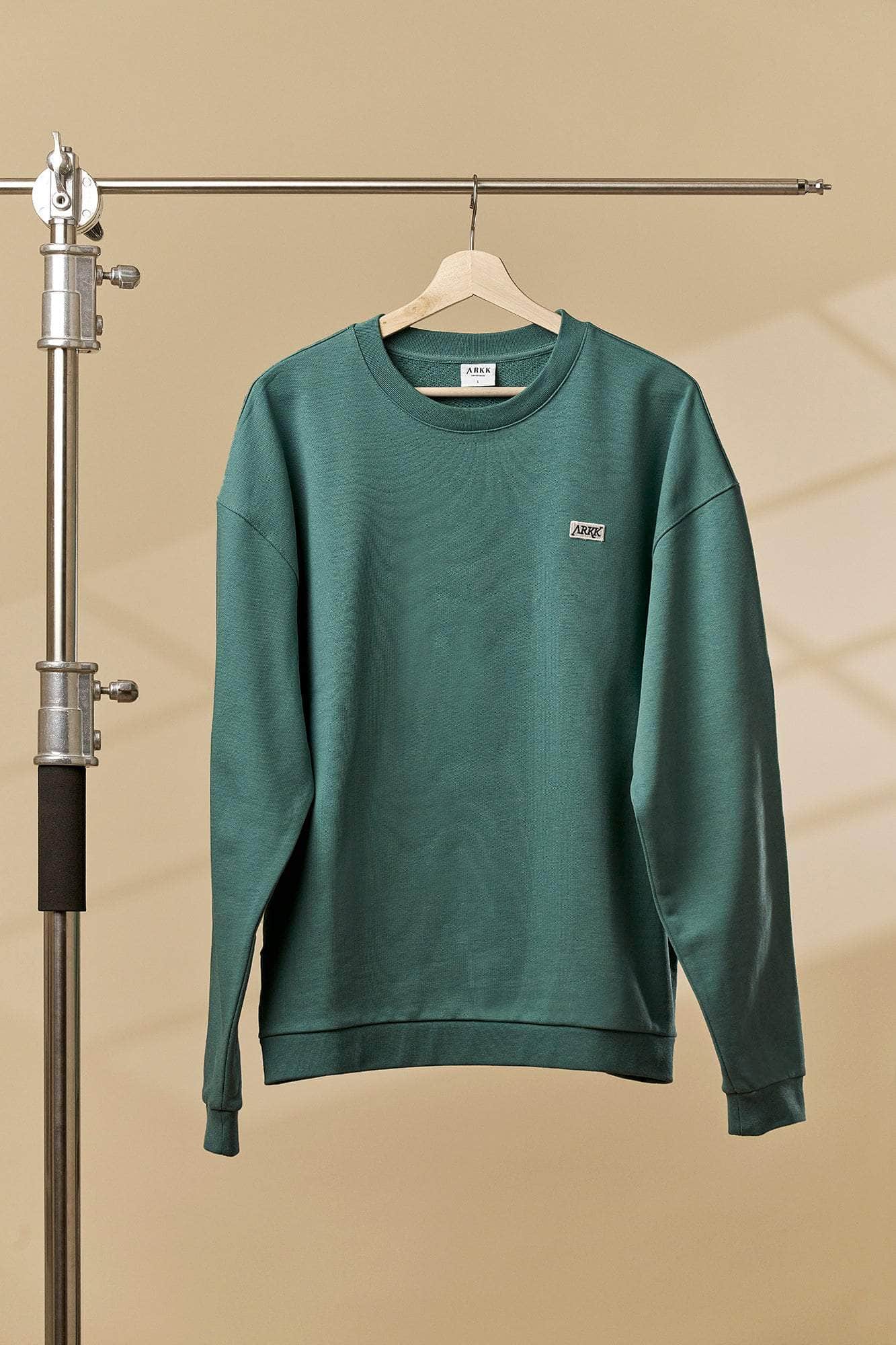 ARKK Apparel ARKK Box Logo Crewneck | Silver Pine Crewneck