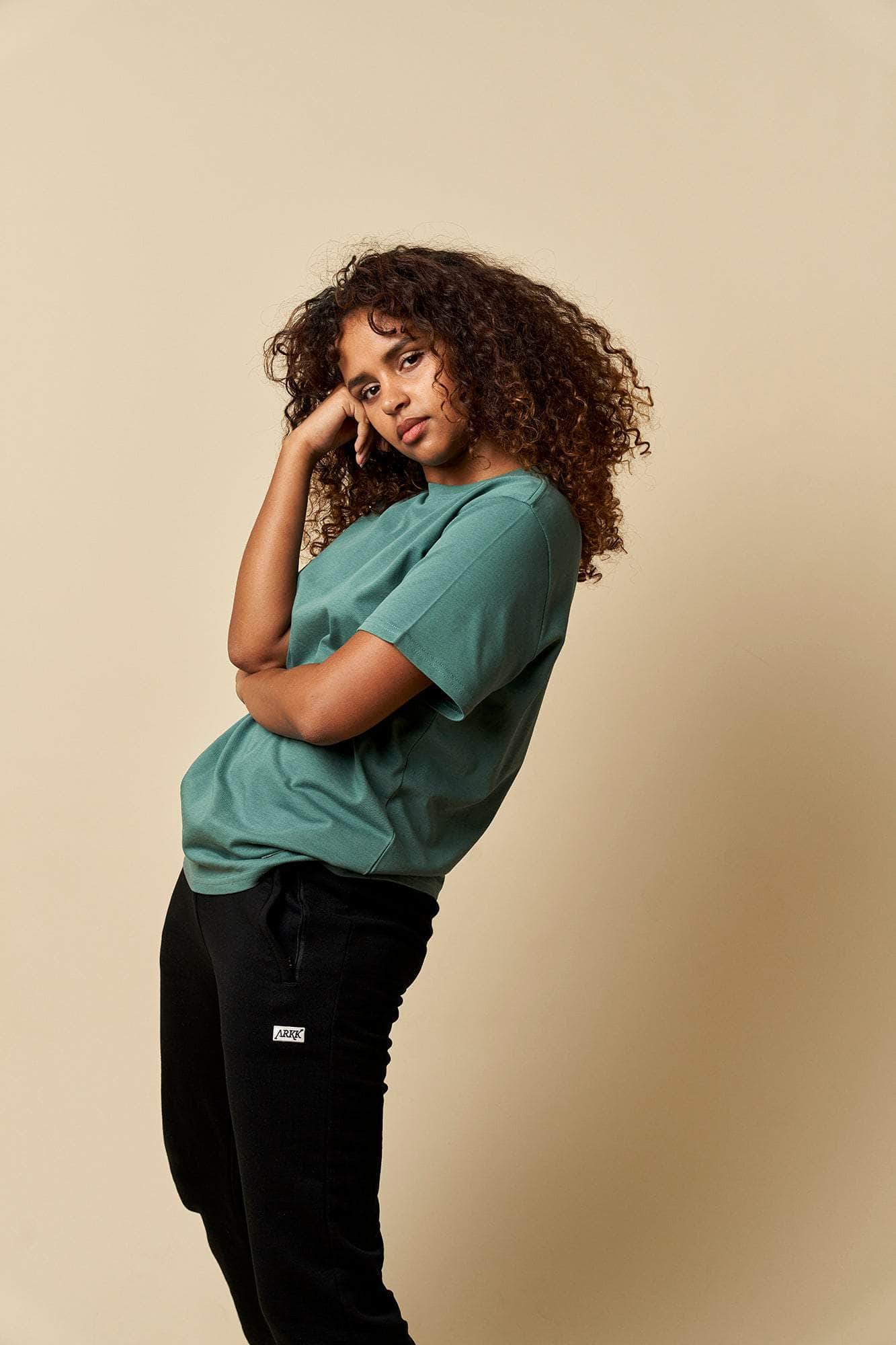 ARKK Apparel ARKK Box Logo Tee | Silver Pine T-Shirt