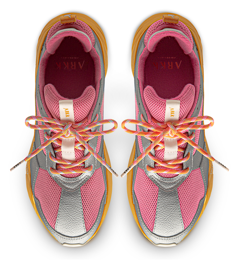 ARKK Collection Kanetyk Leather W13 | Silver Vivid Pink | Women Kanetyk