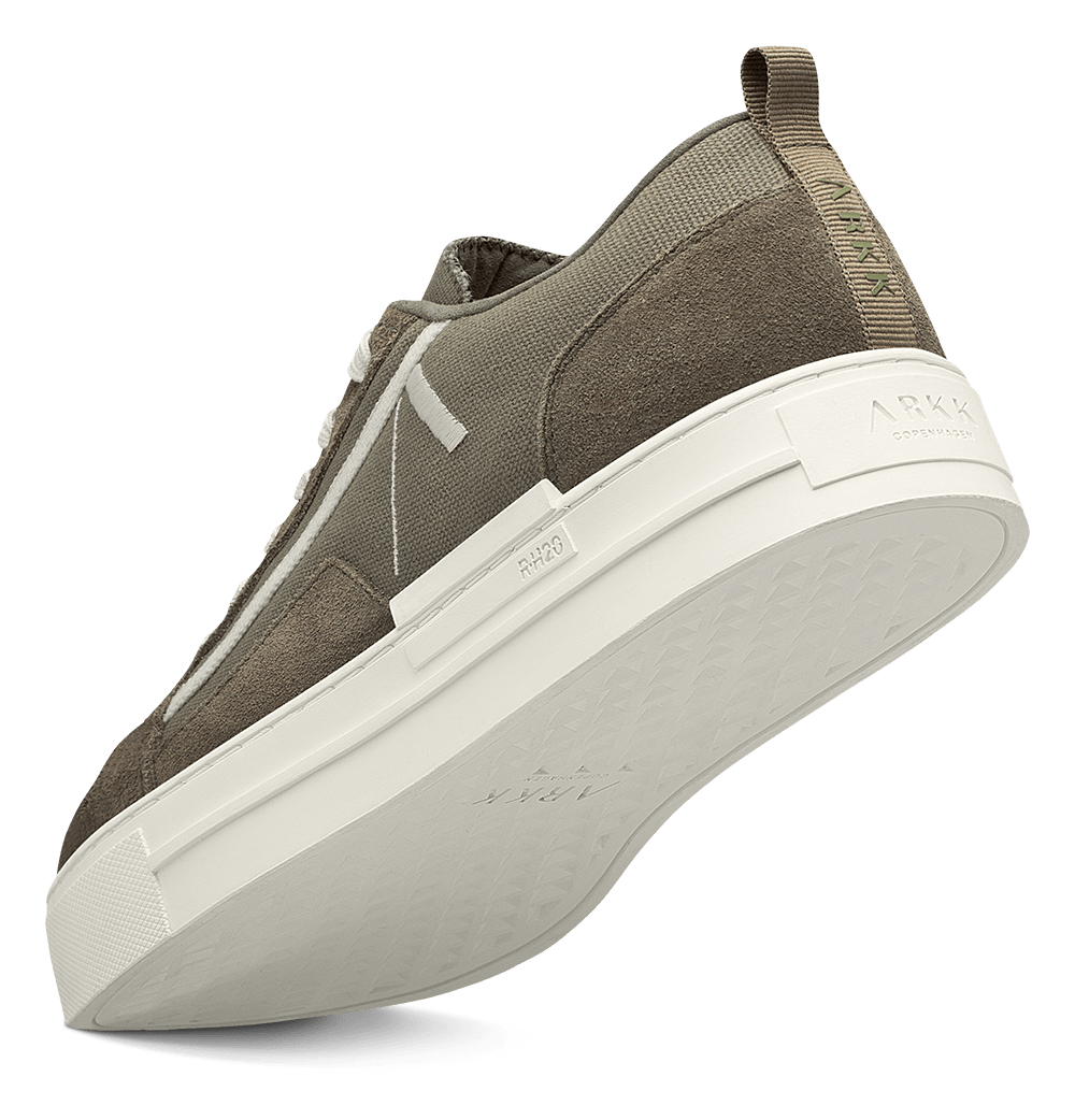 ARKK Collection Sommr Canvas PET Suede R-H20 | Granite Green Marshmallow | Men Sommr