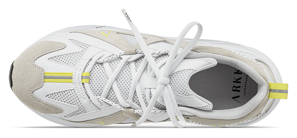 Tuzon Suede W13 | White Neon Yellow | Men