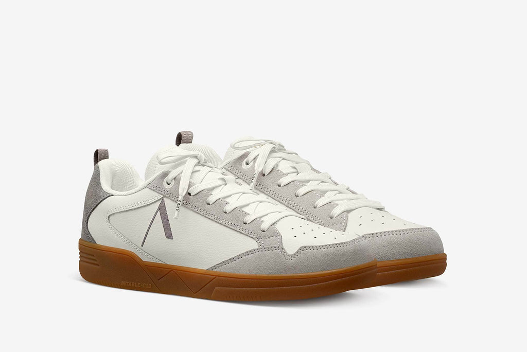 Visuklass Leather Suede S-C18 | Marshmallow Grey Light Gum | Men