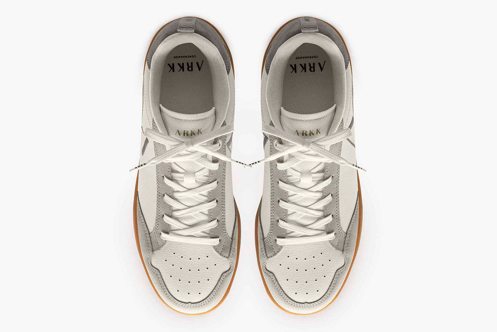 Visuklass Leather Suede S-C18 | Marshmallow Grey Light Gum | Men